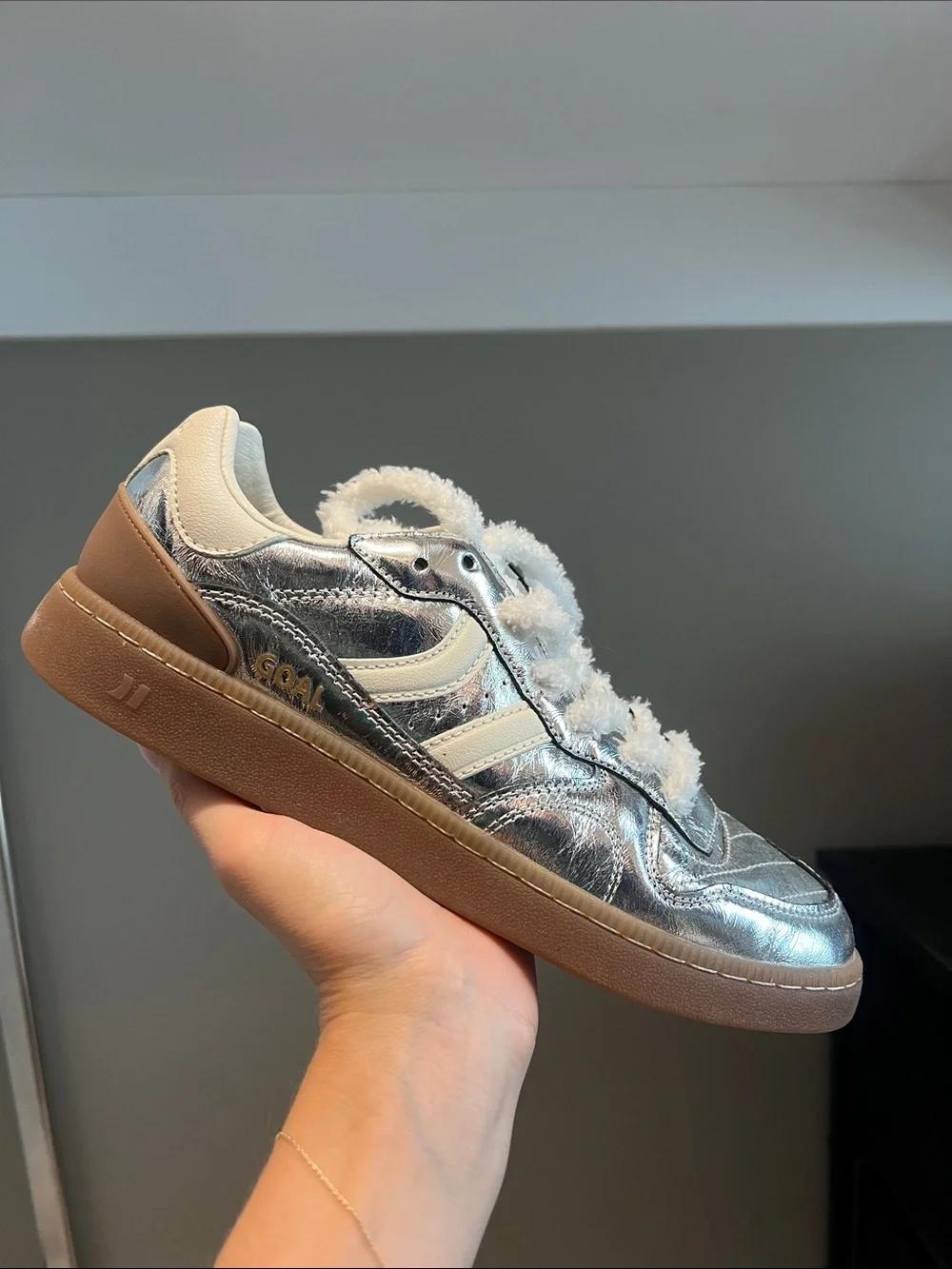Coolway GOAL Women’s Silver Metallic Sneakers